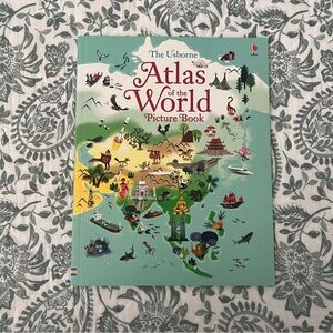 Usborne Books Atlas of the World Picture Book, NEW